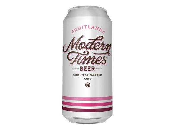 Order Modern Times Fruitlands Tropical Gose - 4x 16oz Cans food online from Southwest Liquor store, Thousand Oaks on bringmethat.com