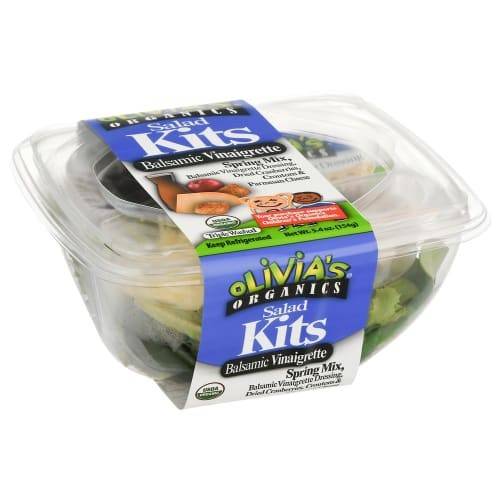 Order Olivias Organics · Balsamic Vinaigrette Salad Kits (5.4 oz) food online from Shaw's store, Londonderry on bringmethat.com