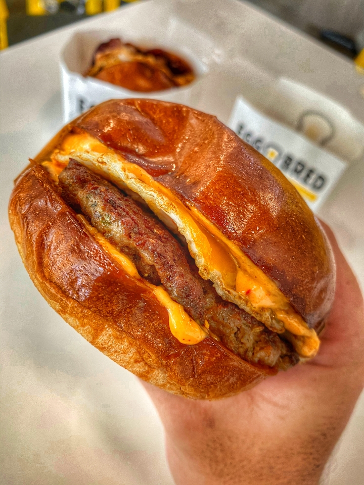 Order SAUSAGE EGG & CHEESE food online from Eggbred store, La Habra on bringmethat.com