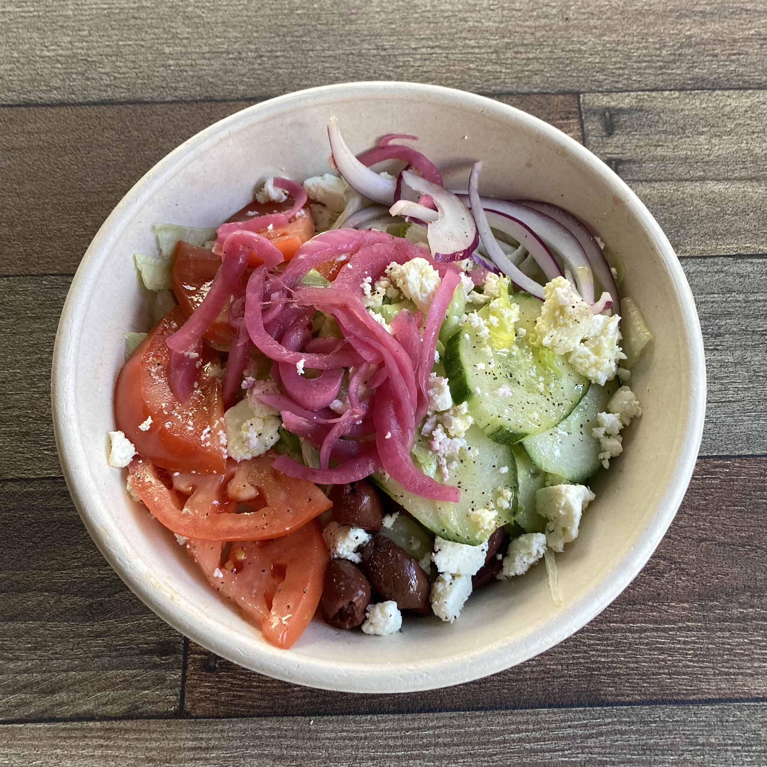 Order Greek Salad food online from B Cup store, New York on bringmethat.com