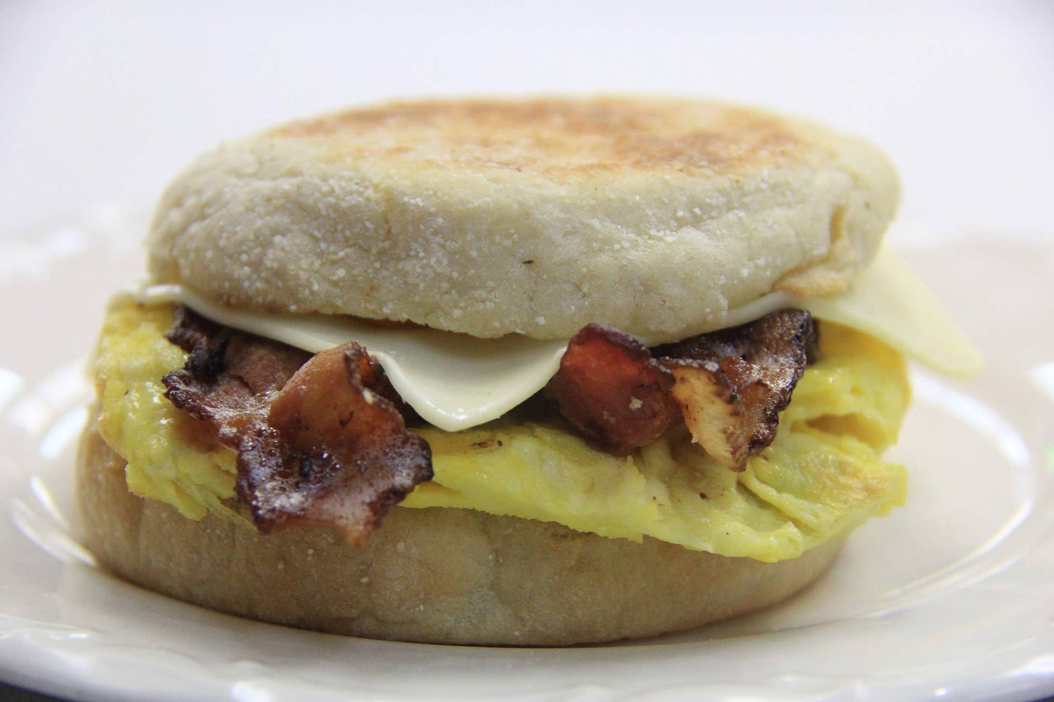 Order Meat with Egg and Cheese on English Muffin food online from Happy Donut store, San Francisco on bringmethat.com