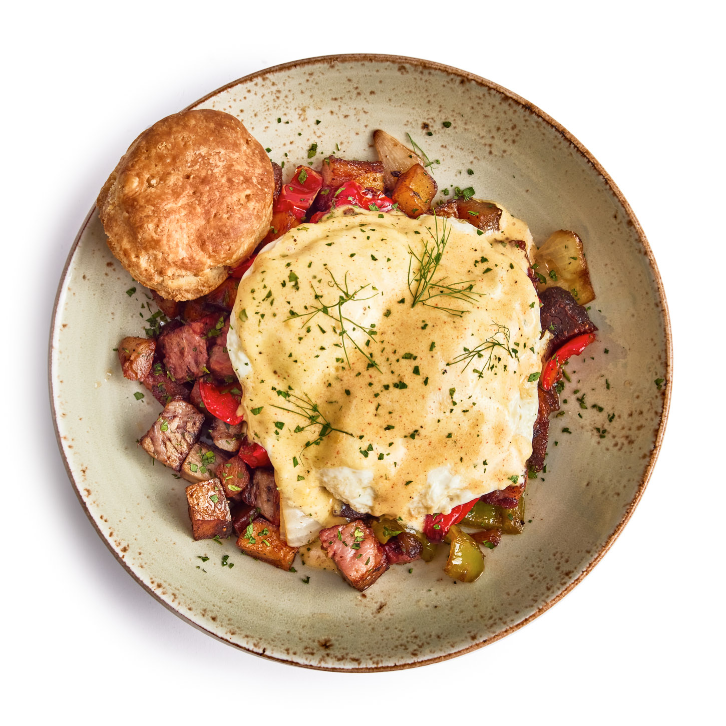 Order Pastrami and Bacon Hash food online from Steins Beer Garden & Restaurant store, Mountain View on bringmethat.com