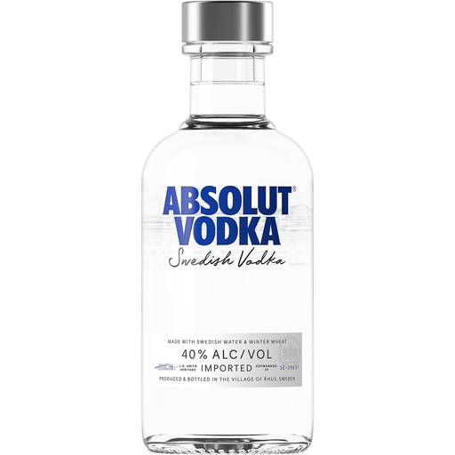 Order Absolut Vodka (200 ML) 120164 food online from Bevmo! store, Ladera Ranch on bringmethat.com