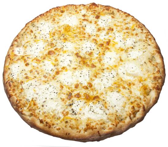 Order Garlic 4 Cheese Pizza food online from Perri's Pizzeria store, Parma on bringmethat.com