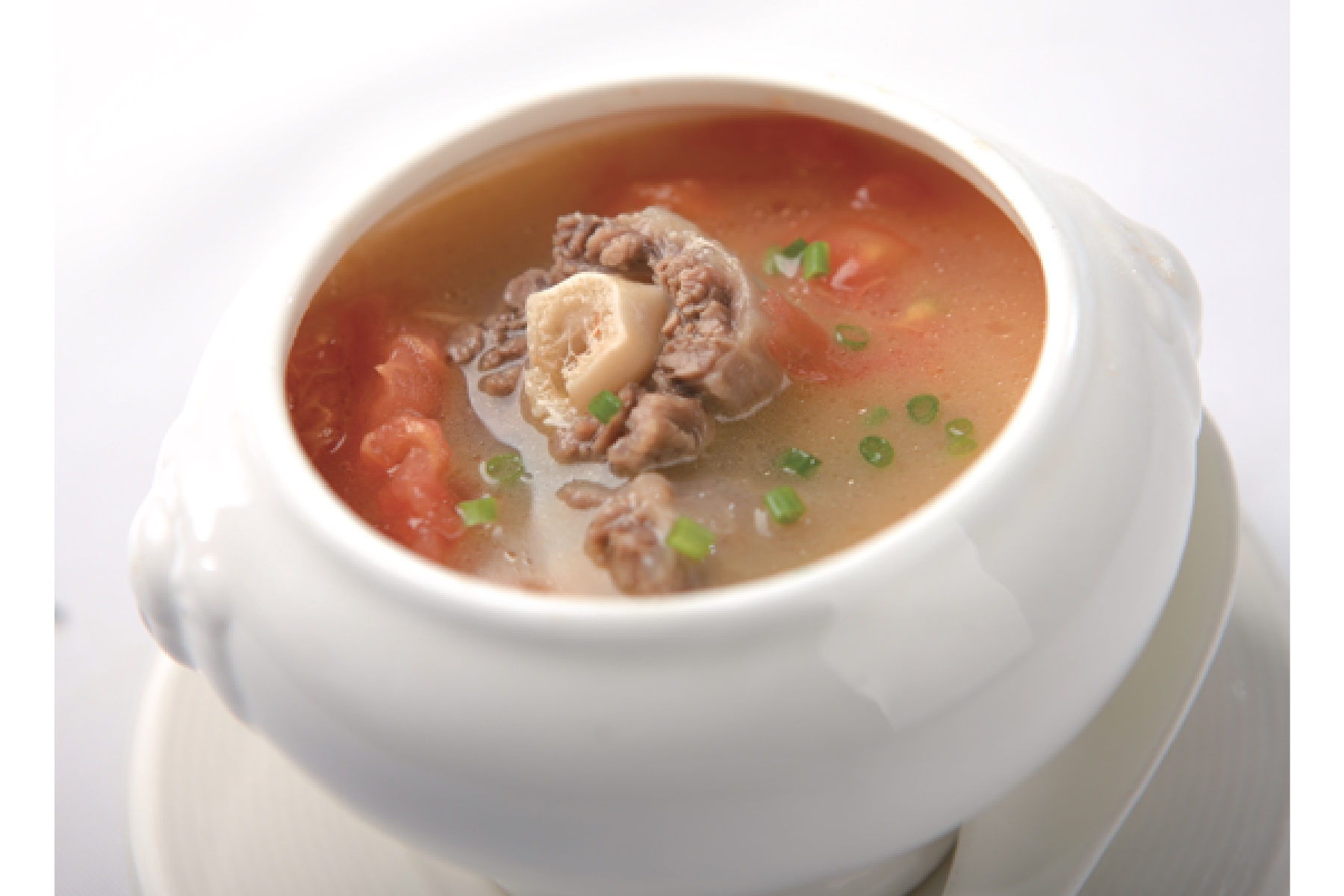 Order Oxtail Tomato Soup 西红柿牛尾汤 food online from Meizhou Dongpo store, Los Angeles on bringmethat.com