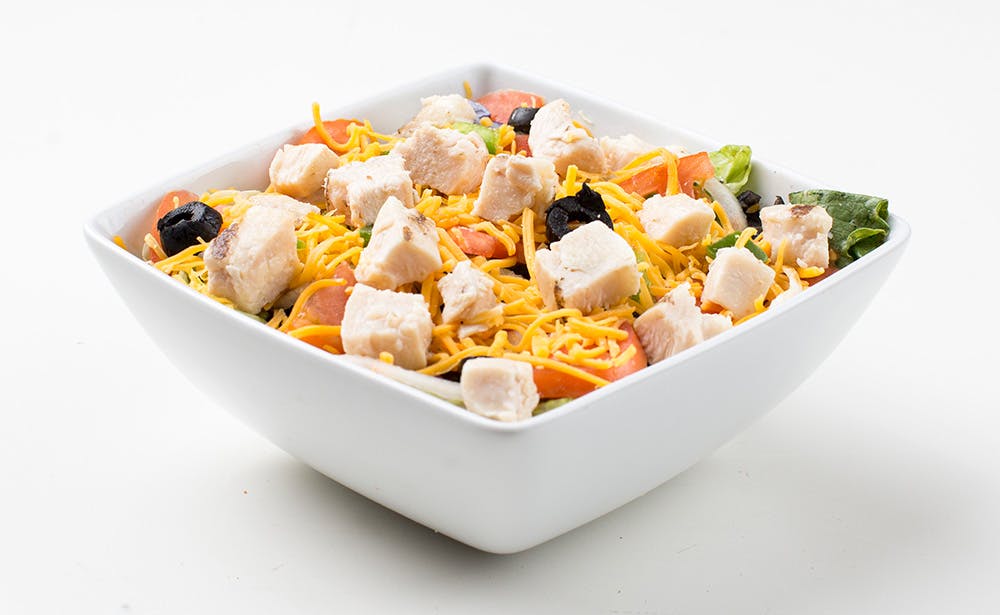 Order Grilled Chicken Salad - Small food online from Calz Pizza store, Norfolk on bringmethat.com
