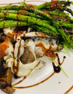 Order Mushrooms and Grilled Asparagus food online from Casa Italiana store, Richmond on bringmethat.com