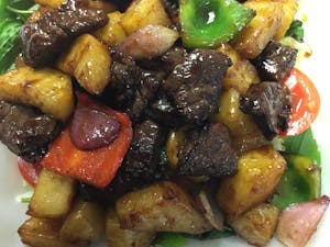 Order BOLUC LAC (SHAKING BEEF) food online from Lemongrass Cafe store, Louisville on bringmethat.com