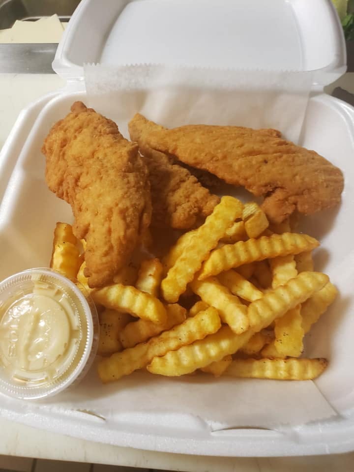 Order Chicken Tenders with Fries - Appetizer food online from Elite Pizzeria store, Burlington on bringmethat.com