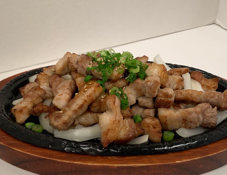 Order Grilled Pork Belly food online from Dam-So Korean Restaurant store, West Lafayette on bringmethat.com