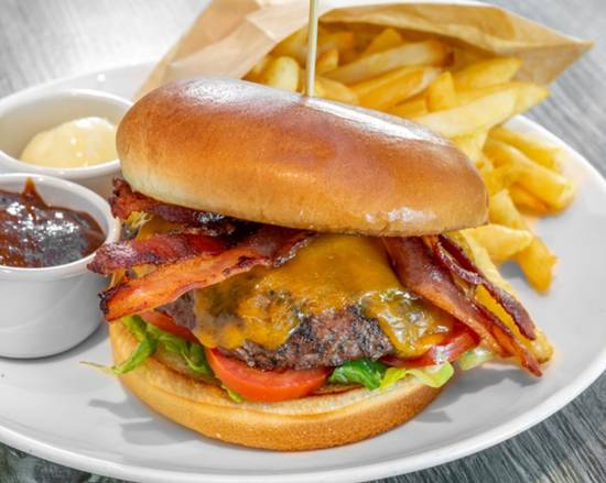 Order Bacon Cheeseburger  food online from Zea Rotisserie & Bar - Kenner store, Kenner on bringmethat.com