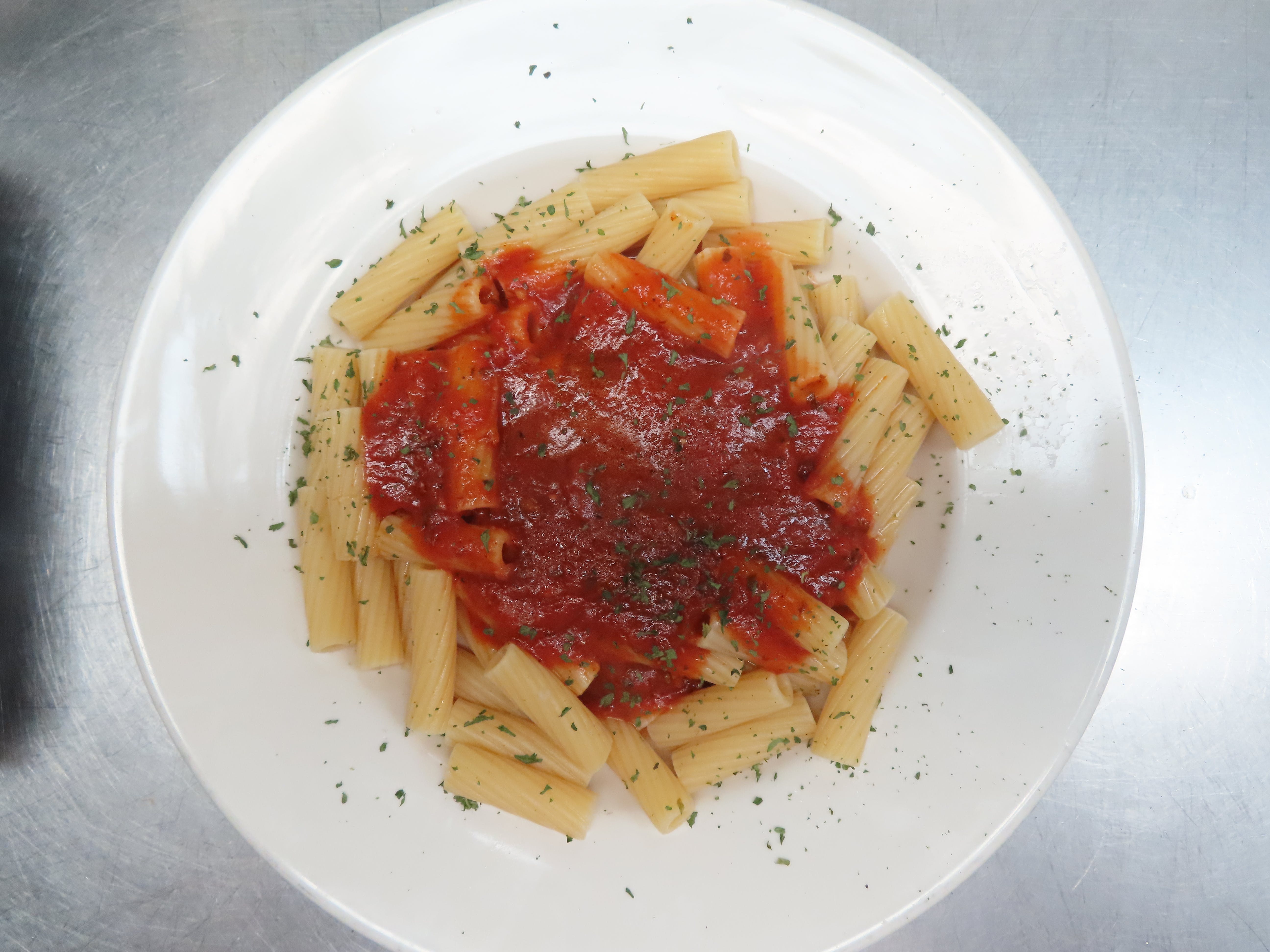 Order Rigatoni with Red Sauce - Small (Serves 1 Person) food online from The Pizza Guy store, Dallas on bringmethat.com