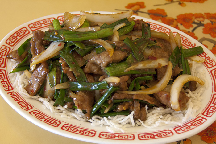 Order B6. Mongolian Beef food online from Tsing Tao Restaurant store, Richmond on bringmethat.com
