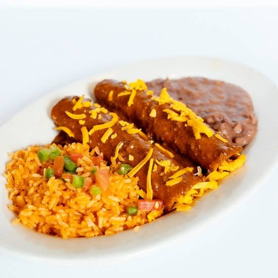 Order Cheese Enchilada Plate food online from El Fenix store, Irving on bringmethat.com