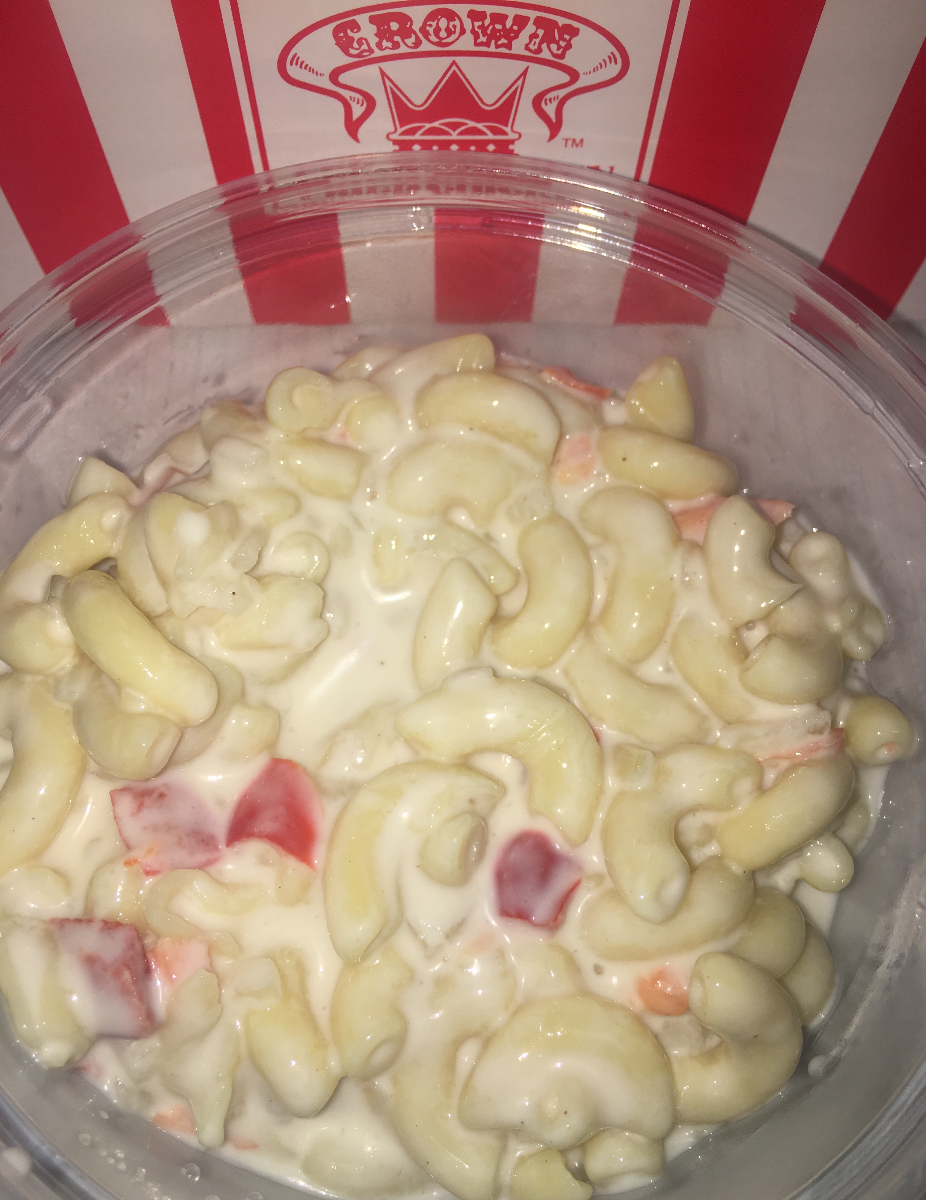Order Macaroni Salad Side food online from Crown Fried Chicken & Coffee Shop - 848 Nostrand Ave. store, Brooklyn on bringmethat.com