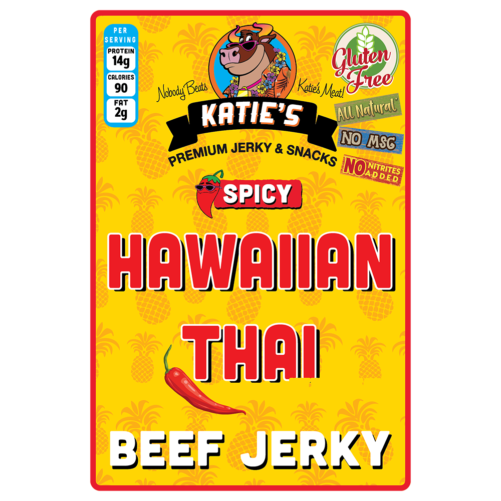 Order Hawaiian Thai Beef Jerky food online from Katie Snack Foods store, Hilliard on bringmethat.com