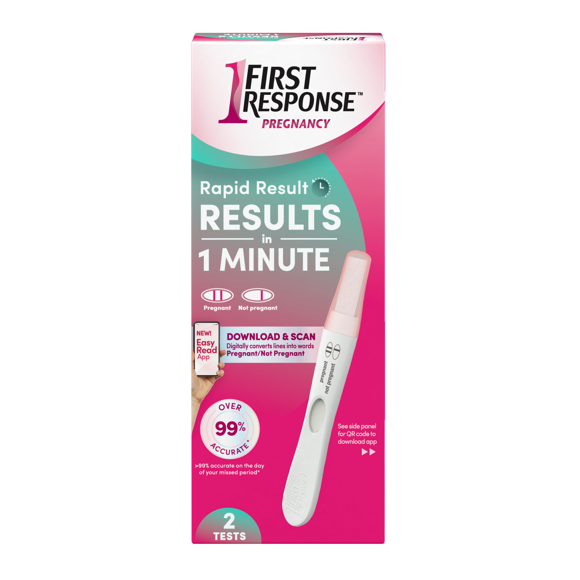 Order First Response Pregnancy Test, Rapid Result - 2 ct food online from Rite Aid store, MILLER PLACE on bringmethat.com