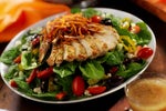 Order Mediterranean Spinach Salad food online from Olgas Kitchen store, Lansing on bringmethat.com