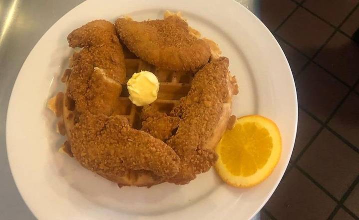 Order Chicken & Waffles food online from Loru Cafe store, Camarillo on bringmethat.com