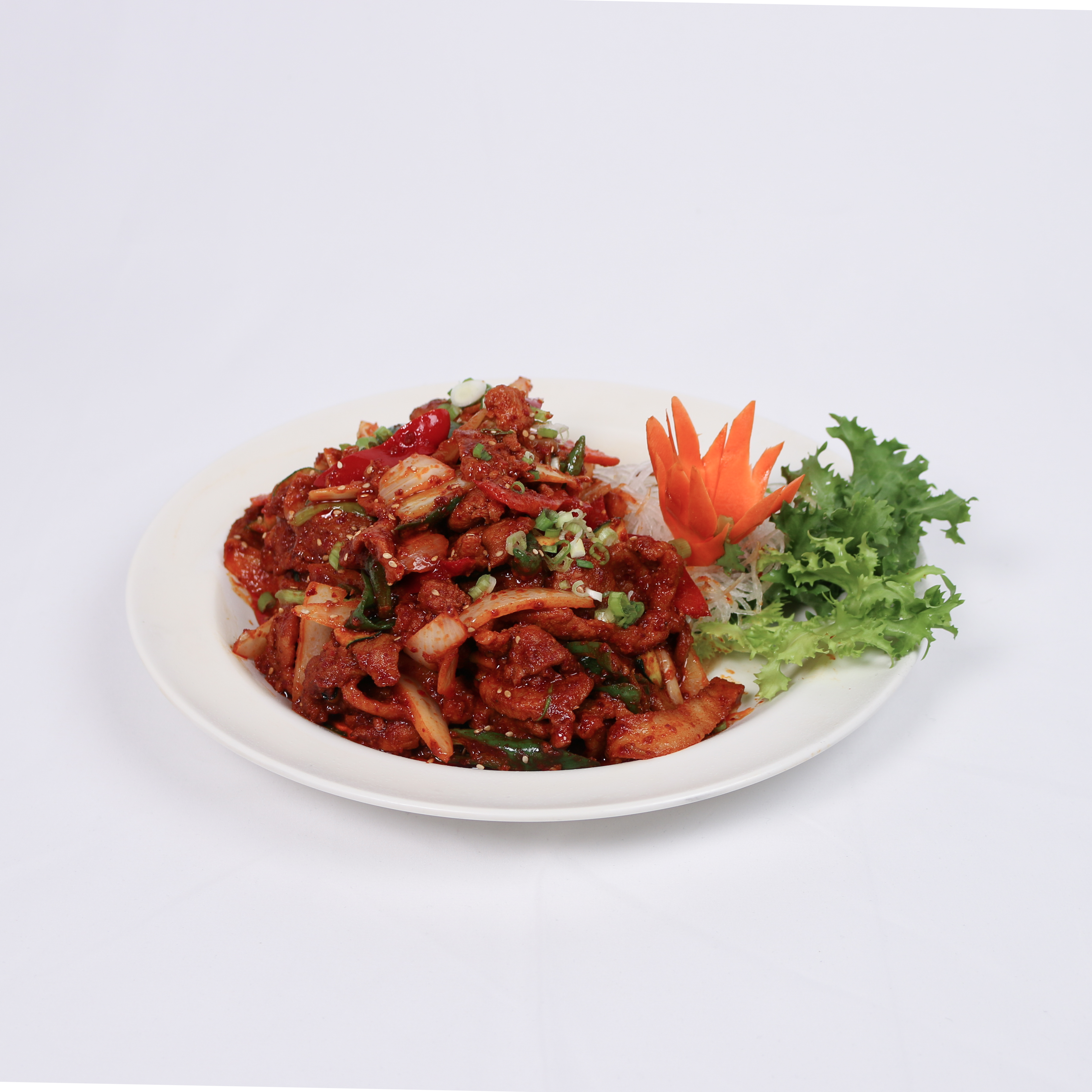 Order Large Wok Seared Spicy Pork food online from Meokja Meokja store, Fairfax on bringmethat.com