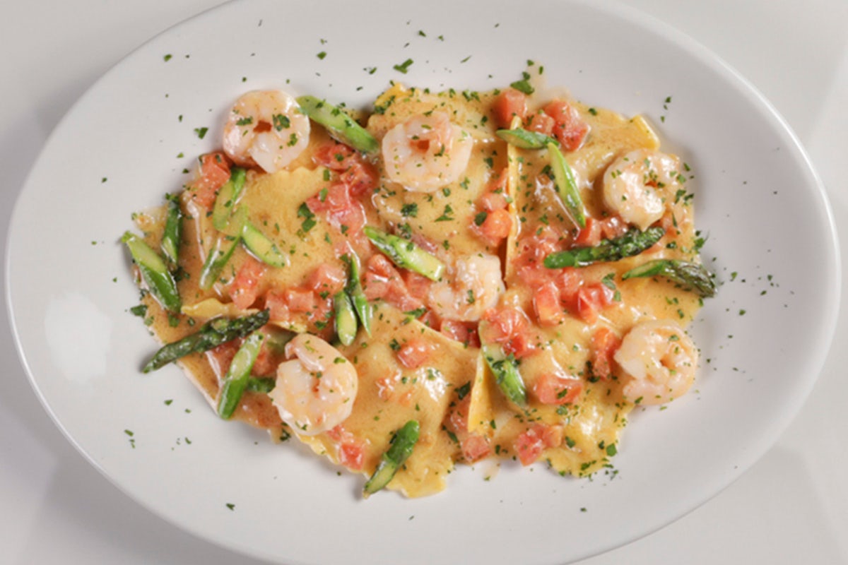 Order SEAFOOD RAVIOLI food online from Romano's Macaroni Grill store, Bakersfield on bringmethat.com