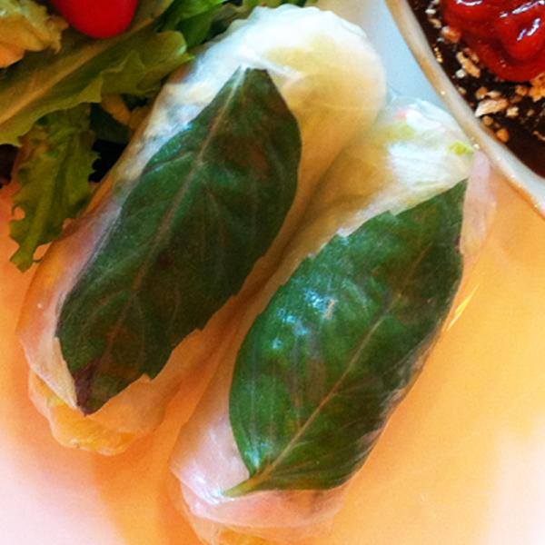 Order A13. Veggie Fresh Rolls food online from Basil Rice store, Brookline on bringmethat.com