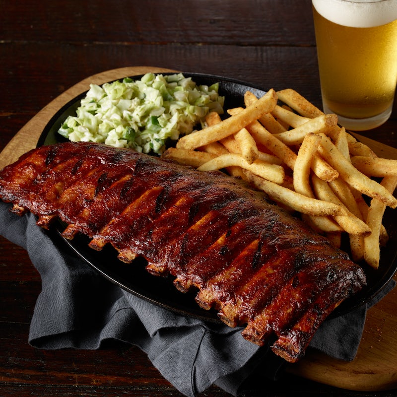 Order CENTER CUT' BABY BACK RIBS food online from 54th Street Grill & Bar store, Glen Carbon on bringmethat.com