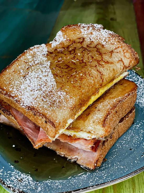 Order French Toast Sandwich food online from What Crackin Cafe store, Mesa on bringmethat.com