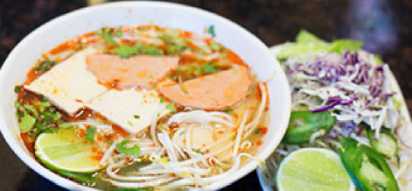 Order V7. Bun Bo Hue Chay and Hue's Spicy Noodle Soup food online from Chopstix store, Seaside on bringmethat.com