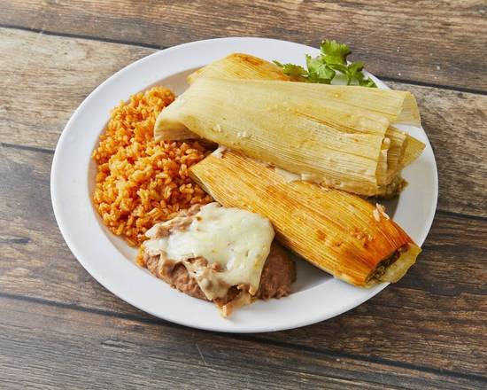 Order Tamale Plate food online from Taco Burrito King store, Channahon on bringmethat.com