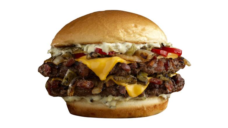 Order Bacon Smashed Hatch Chile Burger food online from Wild Burger store, Cheyenne on bringmethat.com