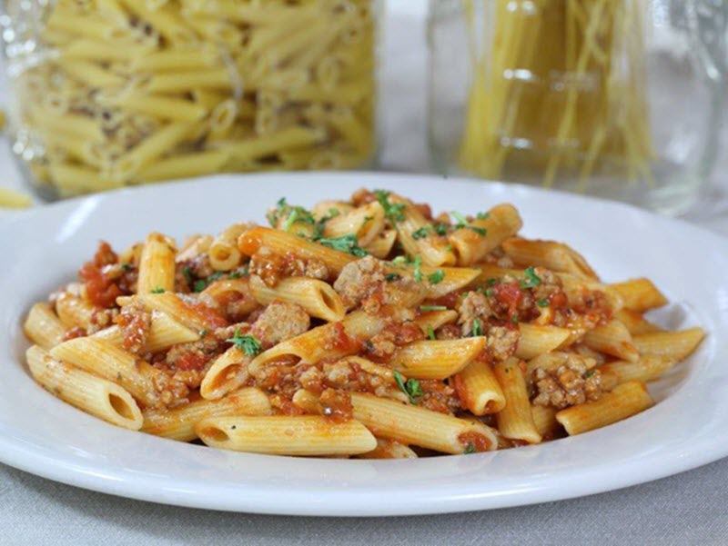 Order Penne Con Salsiccia food online from The Pasta House store, O'Fallon on bringmethat.com