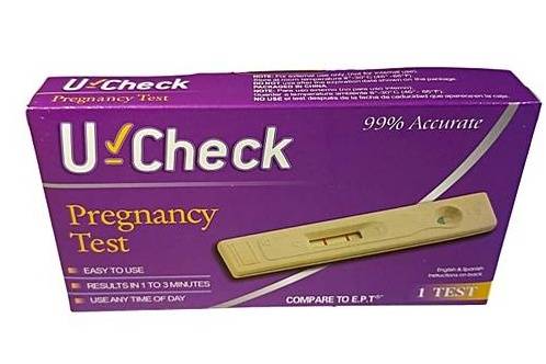 Order U-Check Pregnancy Test (1 Test) food online from Ctown Supermarkets store, Uniondale on bringmethat.com