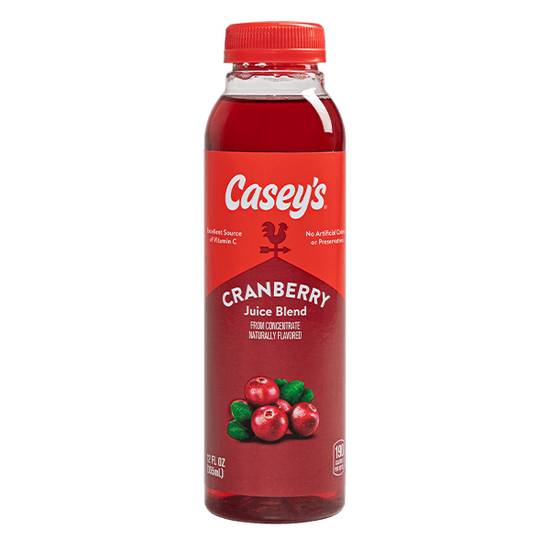 Order Casey's Cranberry Juice Blend 12oz food online from Casey's General Store store, Newton on bringmethat.com