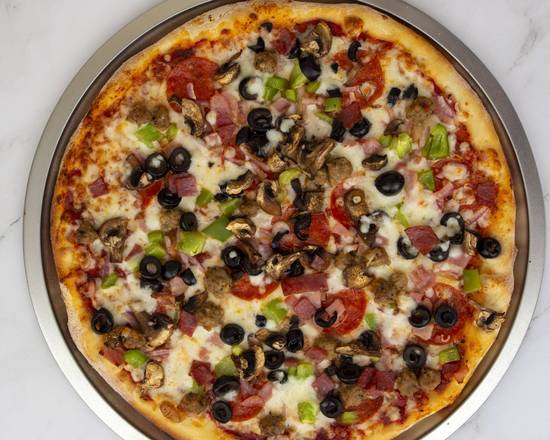 Order Supreme Pizza food online from Giant Bronx Pizza store, Santee on bringmethat.com