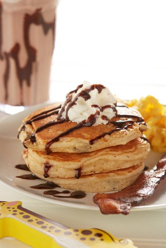 Order Kids' Chocolate Chip Pancakes food online from Another Broken Egg store, Orange Beach on bringmethat.com