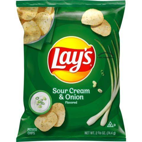 Order Lays Sour Cream & Onion 2.625oz food online from 7-Eleven store, Lakewood on bringmethat.com