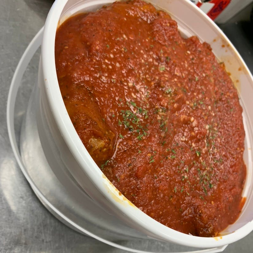 Order Bucket of Spaghetti with Sausage - Pasta food online from Saucy's Pizza store, Littleton on bringmethat.com