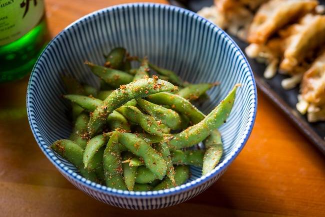 Order Togarashi Spiced Edamame food online from Furious Spoon store, Chicago on bringmethat.com
