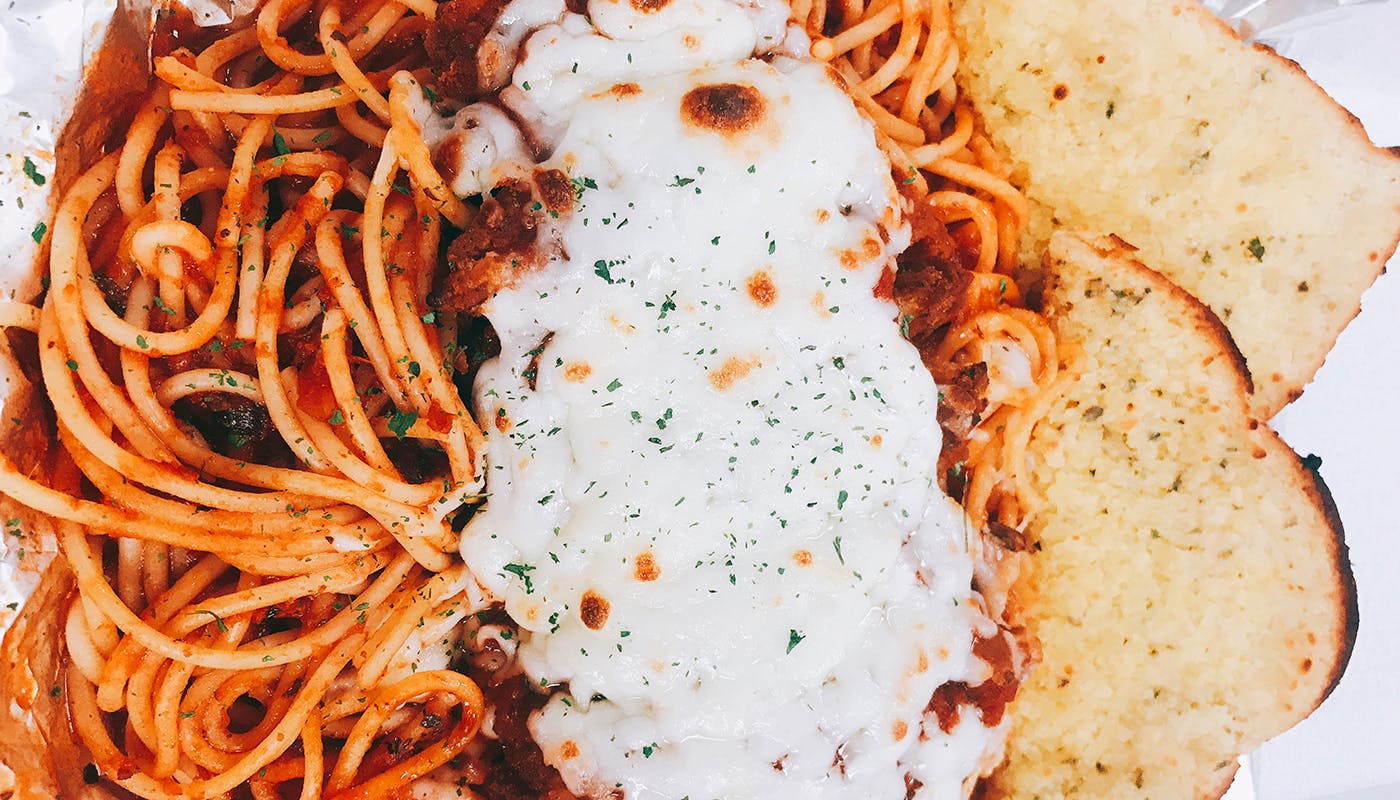 Order Chicken Parmesan - Pasta food online from New York New York Pizza and Pasta store, La Mesa on bringmethat.com
