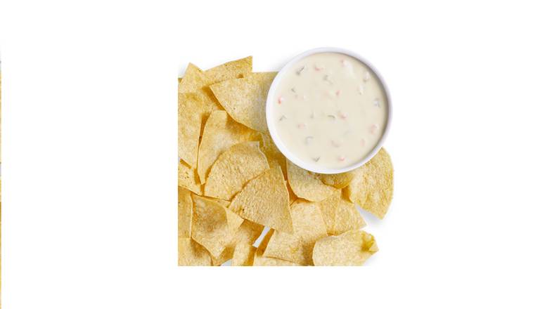 Order Large Chips & Large Queso Blanco food online from Chipotle Mexican Grill store, Mesa on bringmethat.com