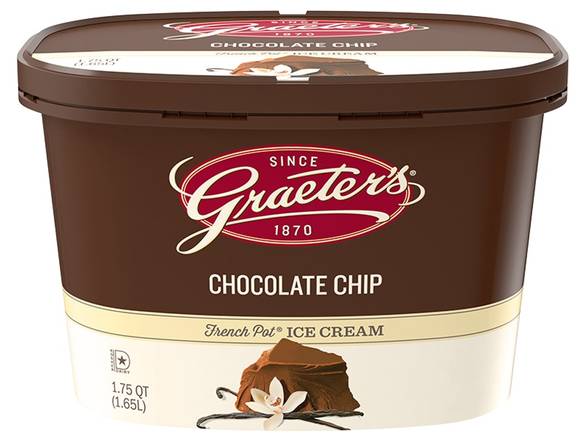 Order Vanilla Chocolate Chip - 56oz food online from Graeters store, Cincinnati on bringmethat.com