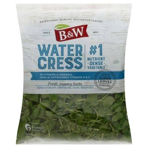 Order B&W · Watercress Super Leaves Bag (4 oz) food online from Shaw's store, Concord on bringmethat.com