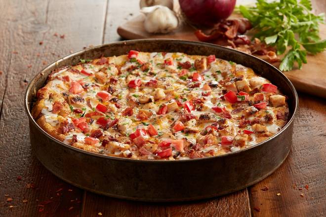 Order Chicken Bacon Ranch Pizza - Mini food online from BJ's Restaurant & Brewhouse store, Torrance on bringmethat.com