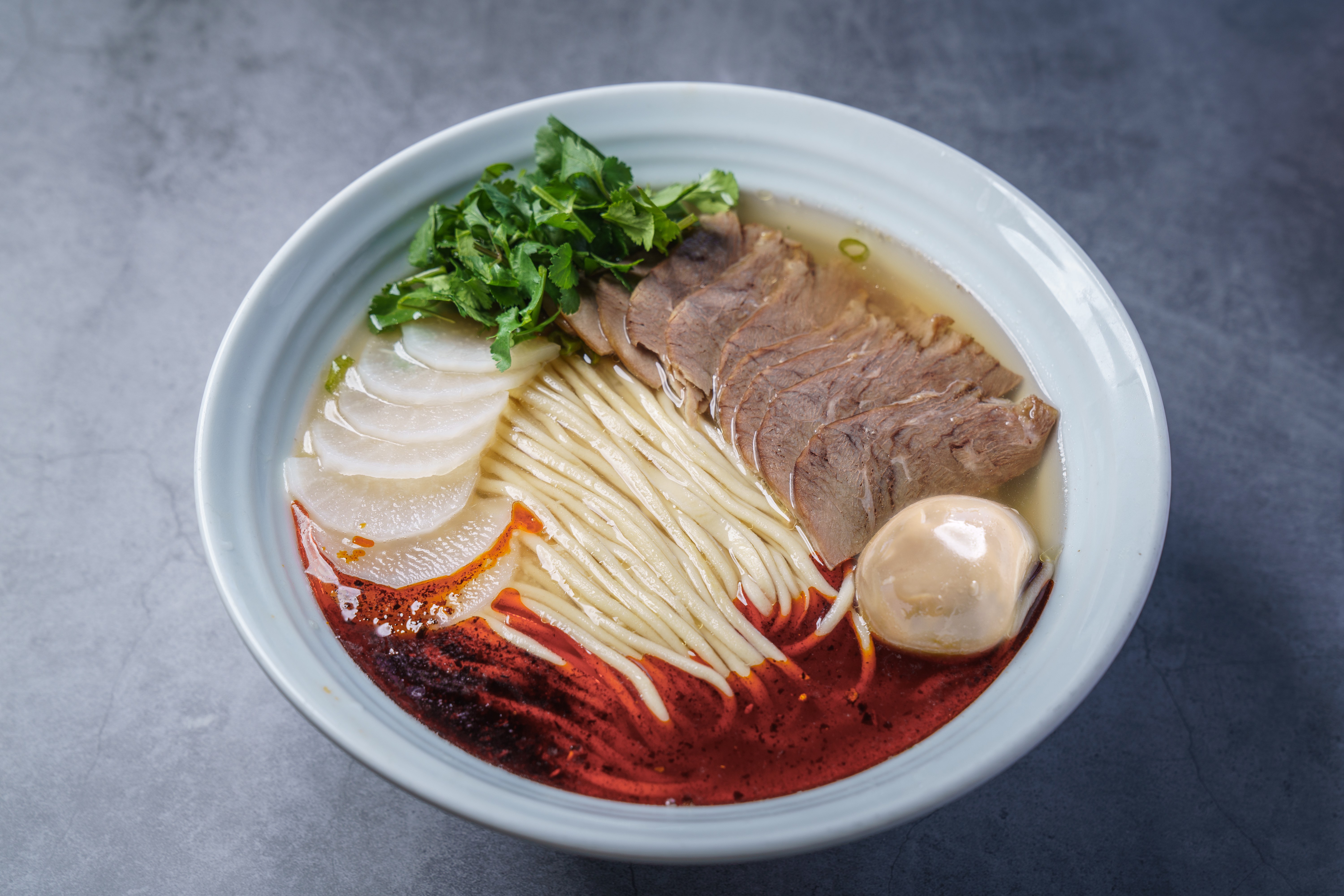 Order N1. Signature Lanzhou Beef Noodles food online from Dun Huang store, Irvine on bringmethat.com
