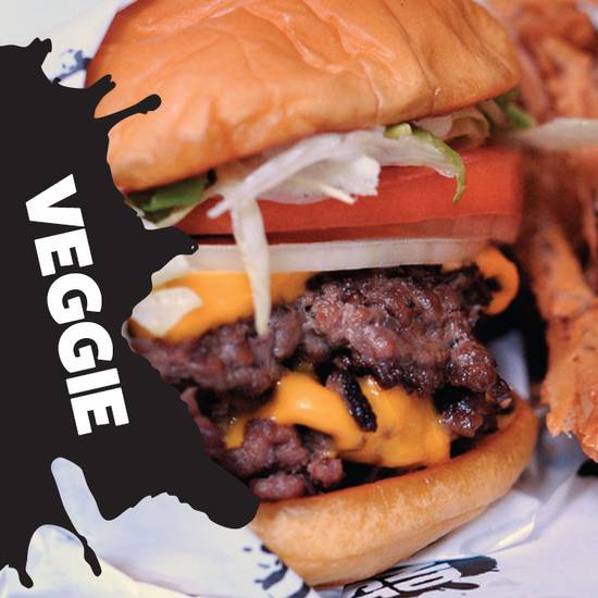 Order Junior Veggie Burger food online from Grindhouse Killer Burgers store, Athens on bringmethat.com