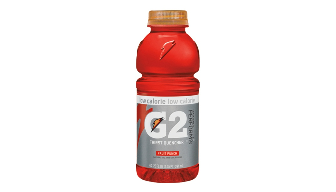 Order Gatorade G Thirst Quencher Fruit Punch 20 oz Bottle food online from Ocean Liquor store, South Pasadena on bringmethat.com