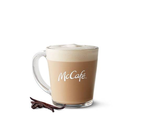 Order Medium Vanilla Cappuccino food online from Mcdonald store, Pickens on bringmethat.com