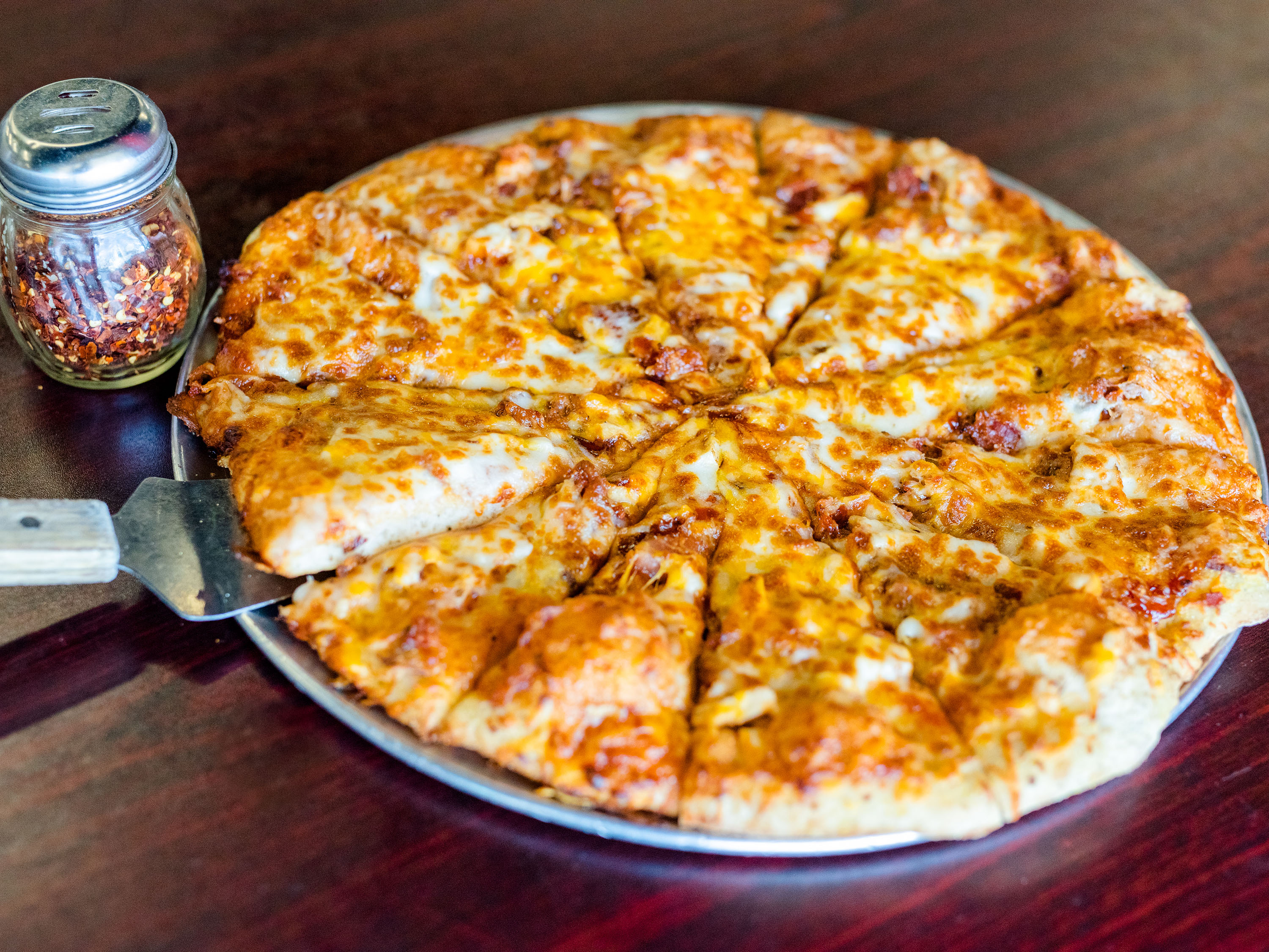 Order BBQ Chicken Pizza food online from Potter's Pizza store, Abilene on bringmethat.com