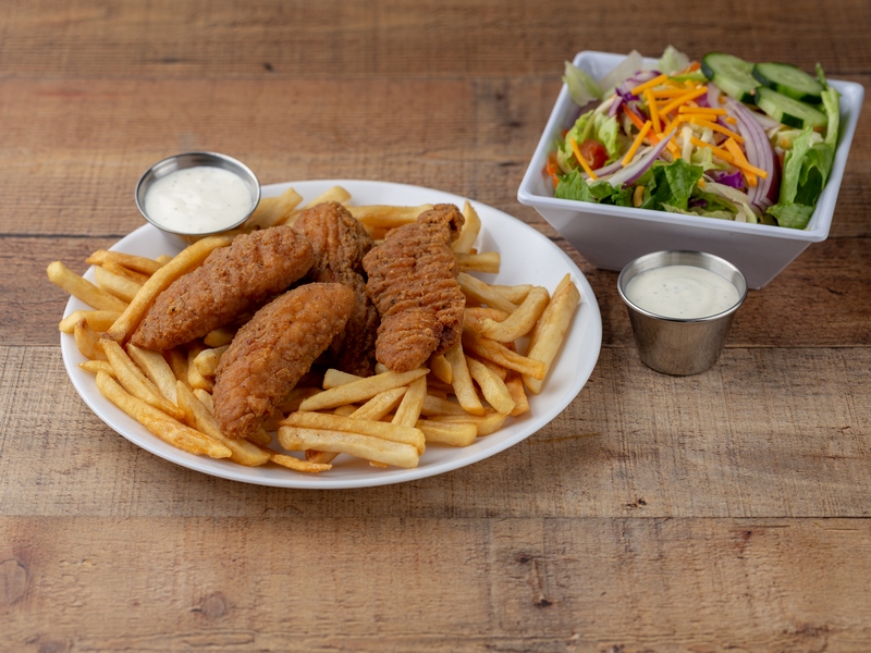 Order Chicken Strip Plate food online from Famous Burgers store, Long Beach on bringmethat.com